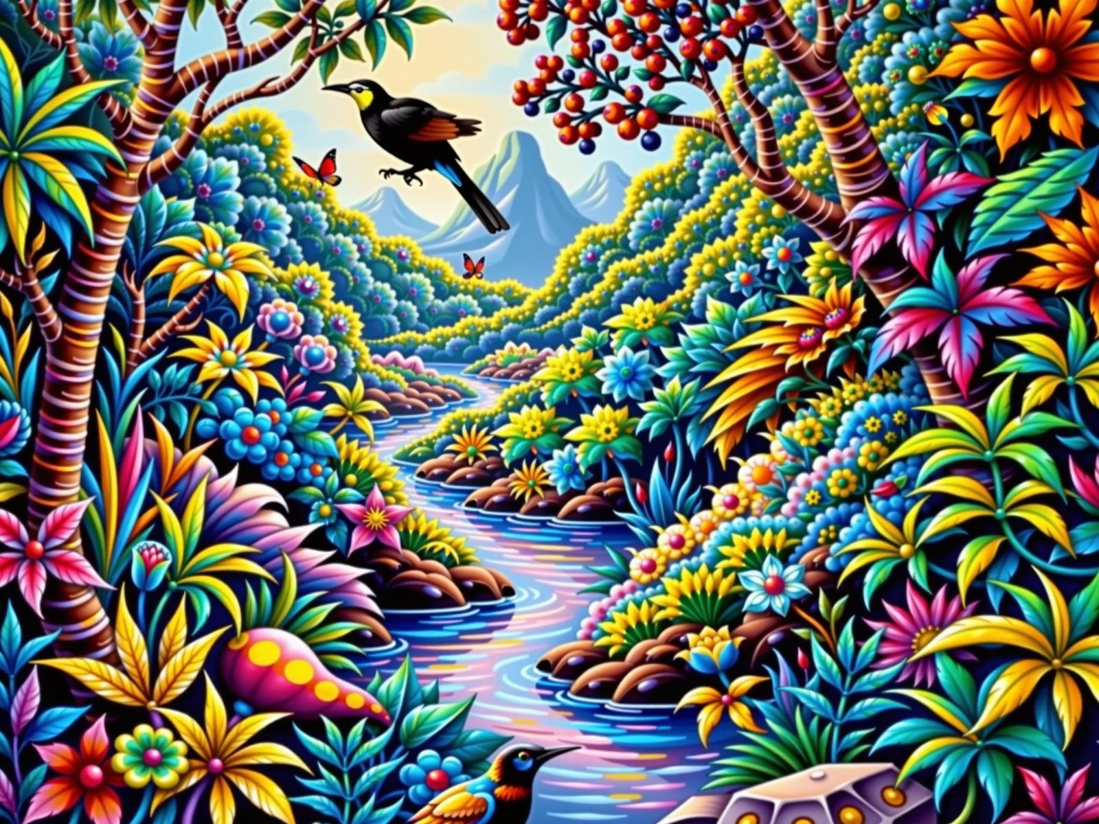 Amazon jungle landscape