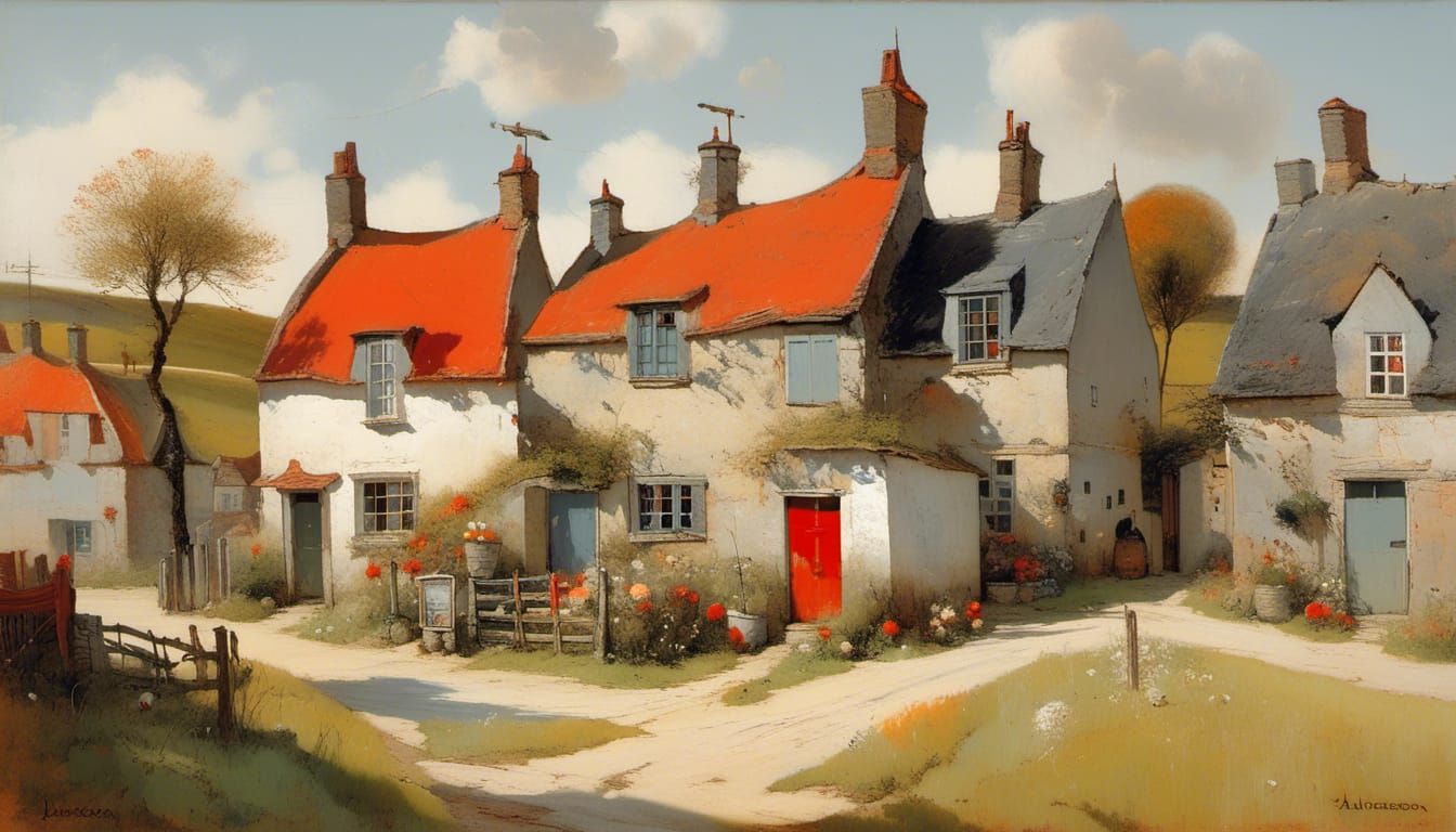 Red cottages