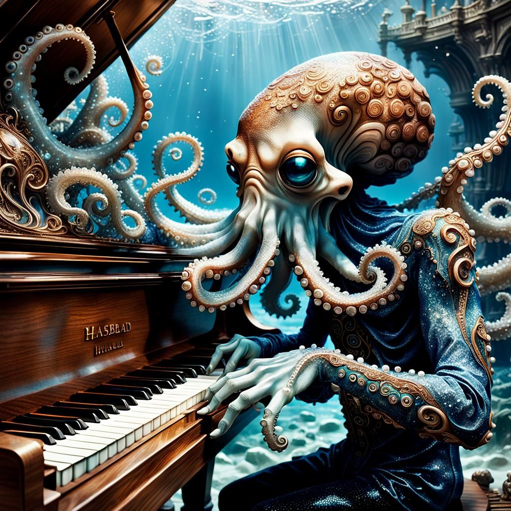 Surreal musician  by @Gorbelix