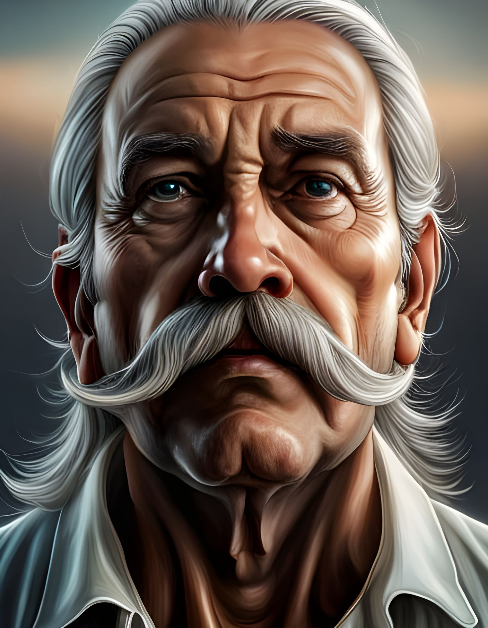 The GRAYtest Mustache  by @QuackingCatDog