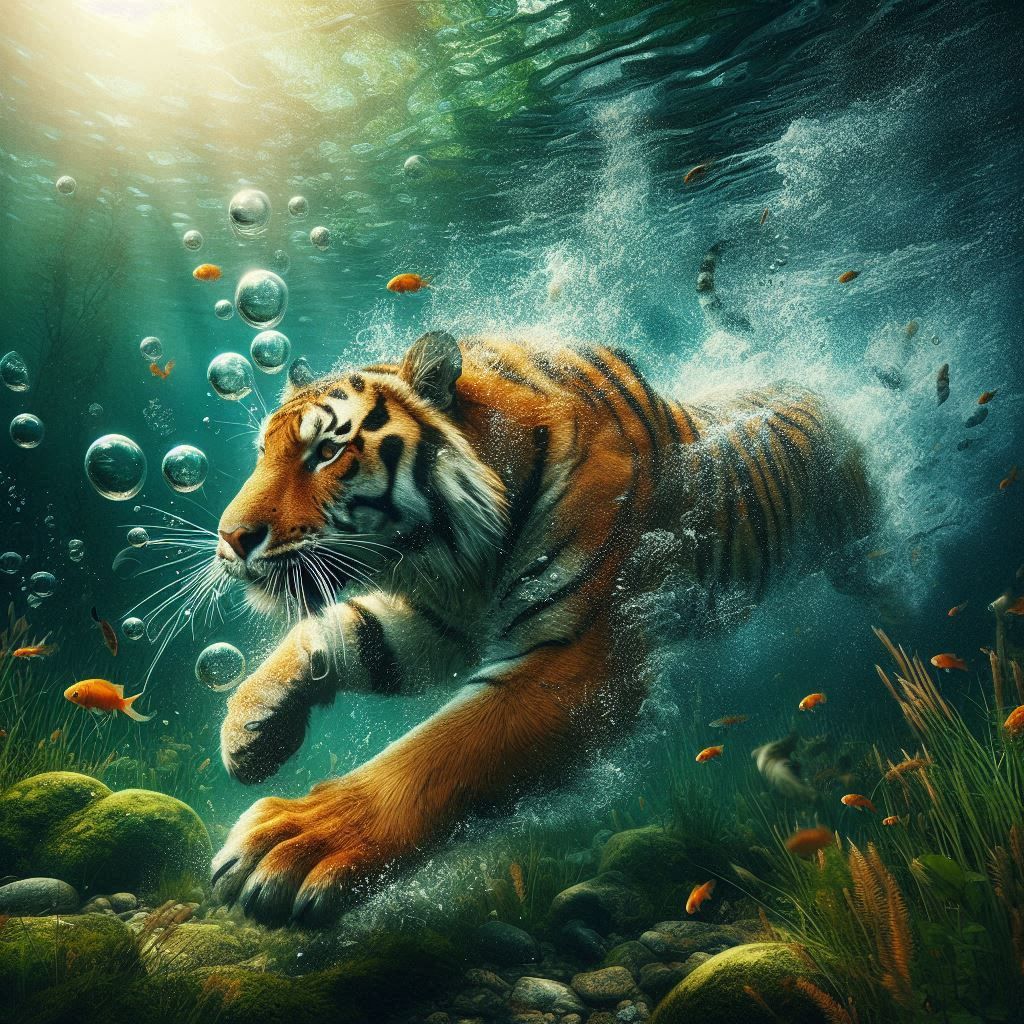 Diving Tiger