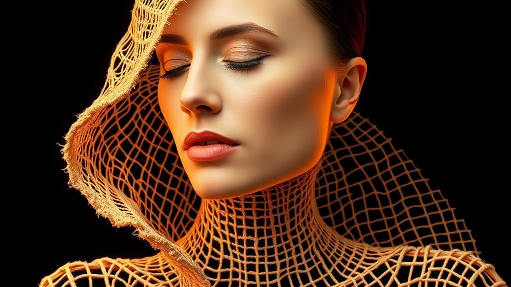 She is shedding her skin. Her outer self peels off to reveal...