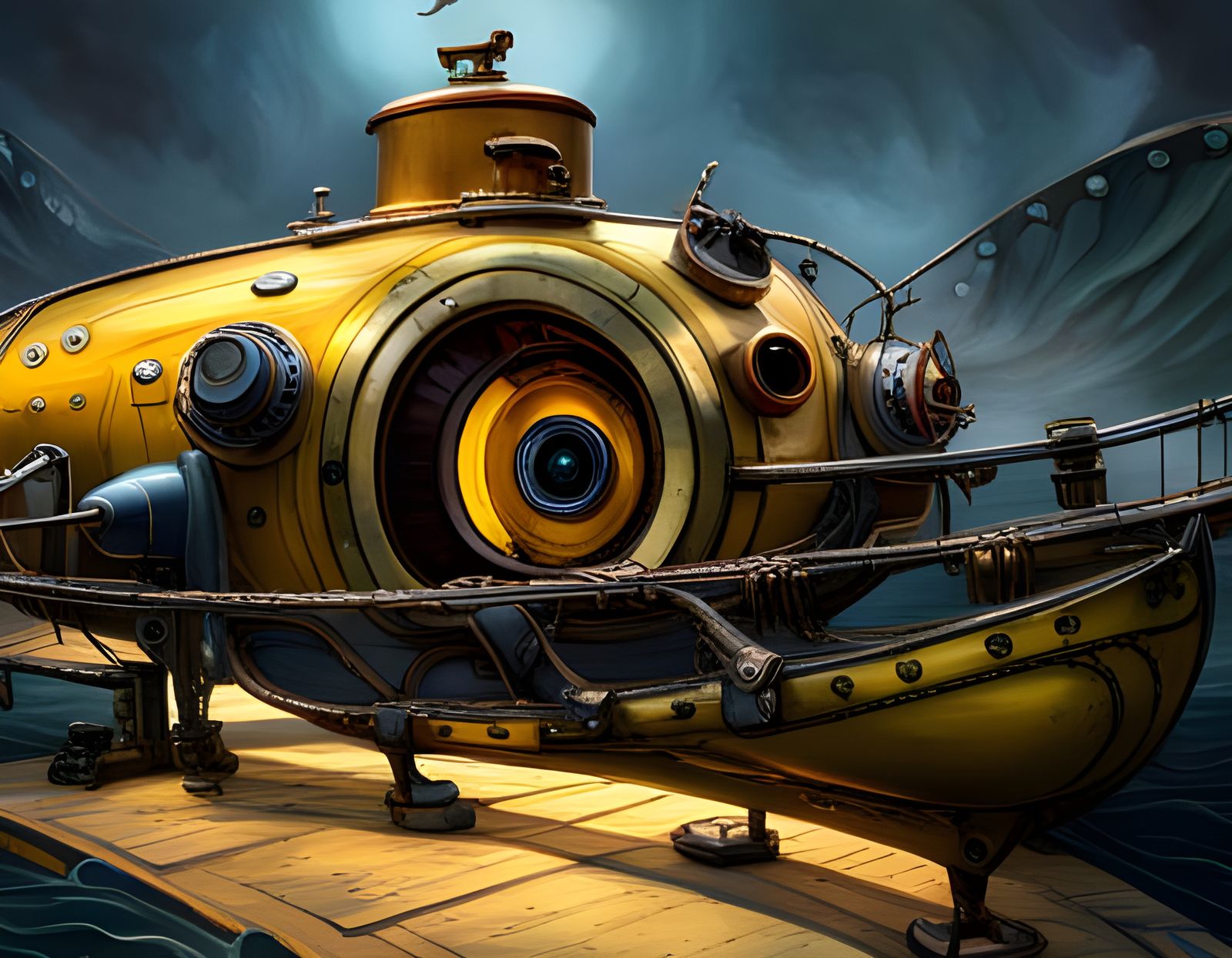 Yellow Submarine  Designed by Jules Verne