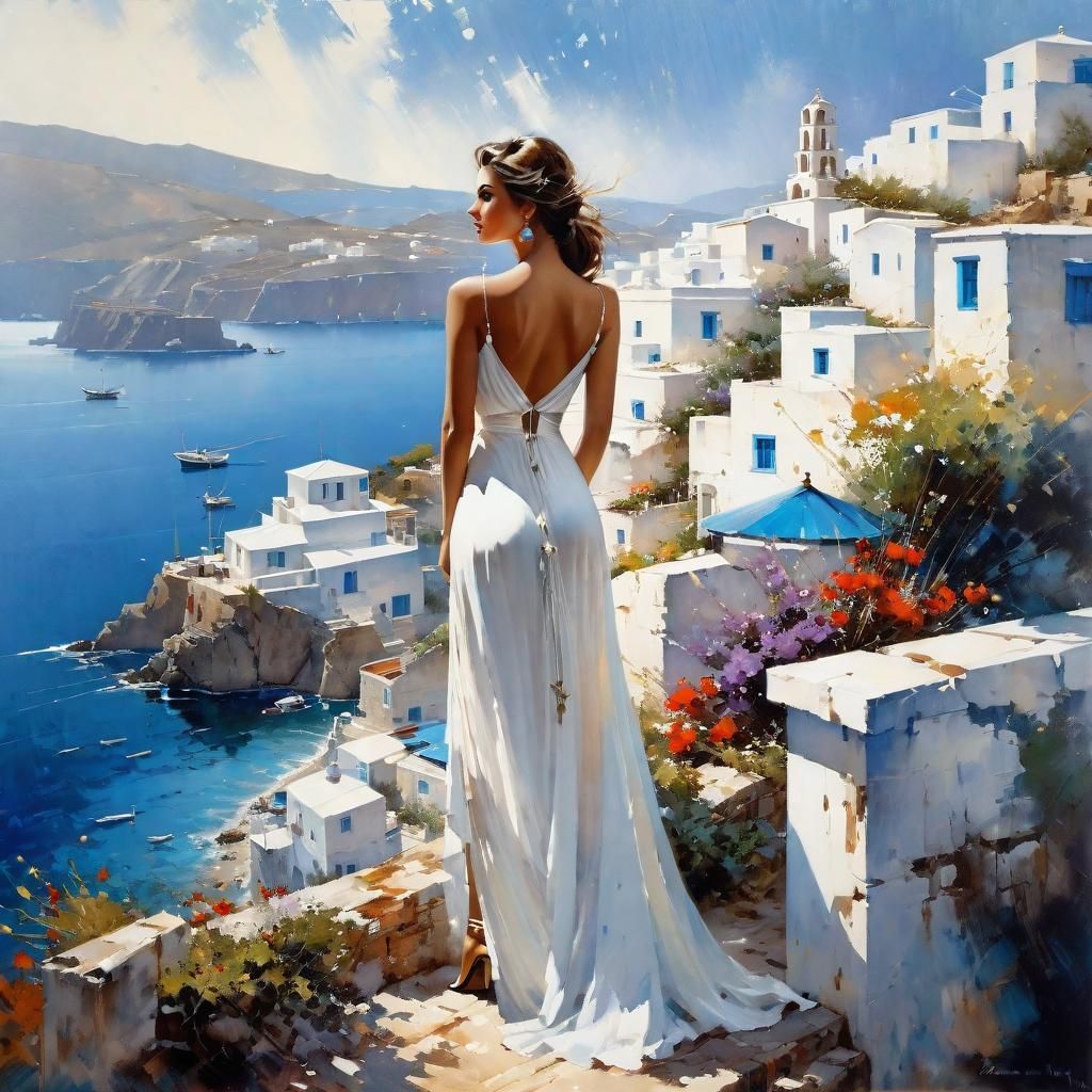 Greek Isle  by @Superbear