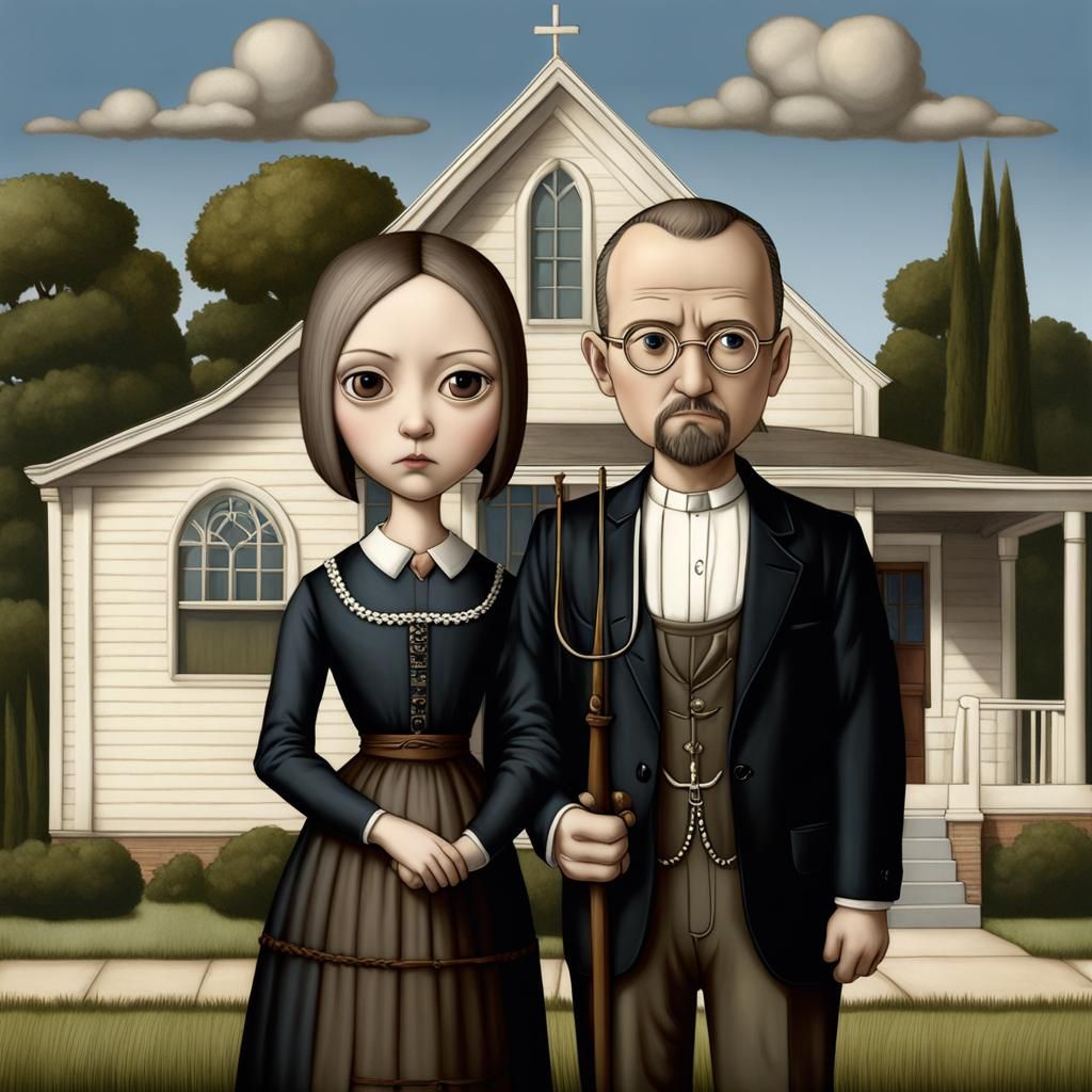 'American Gothic' ~ Chibified