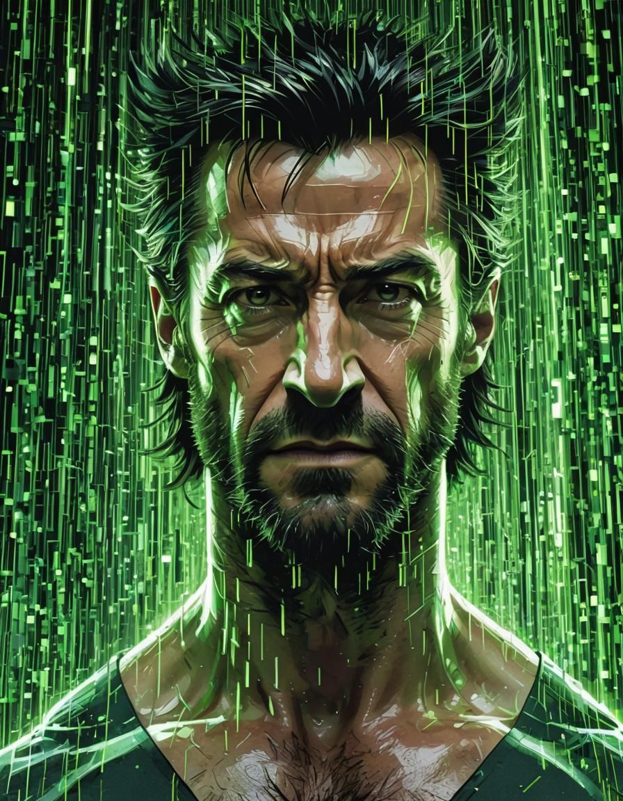 Hugh Jackman as Wolverine. A glitch in the matrix.