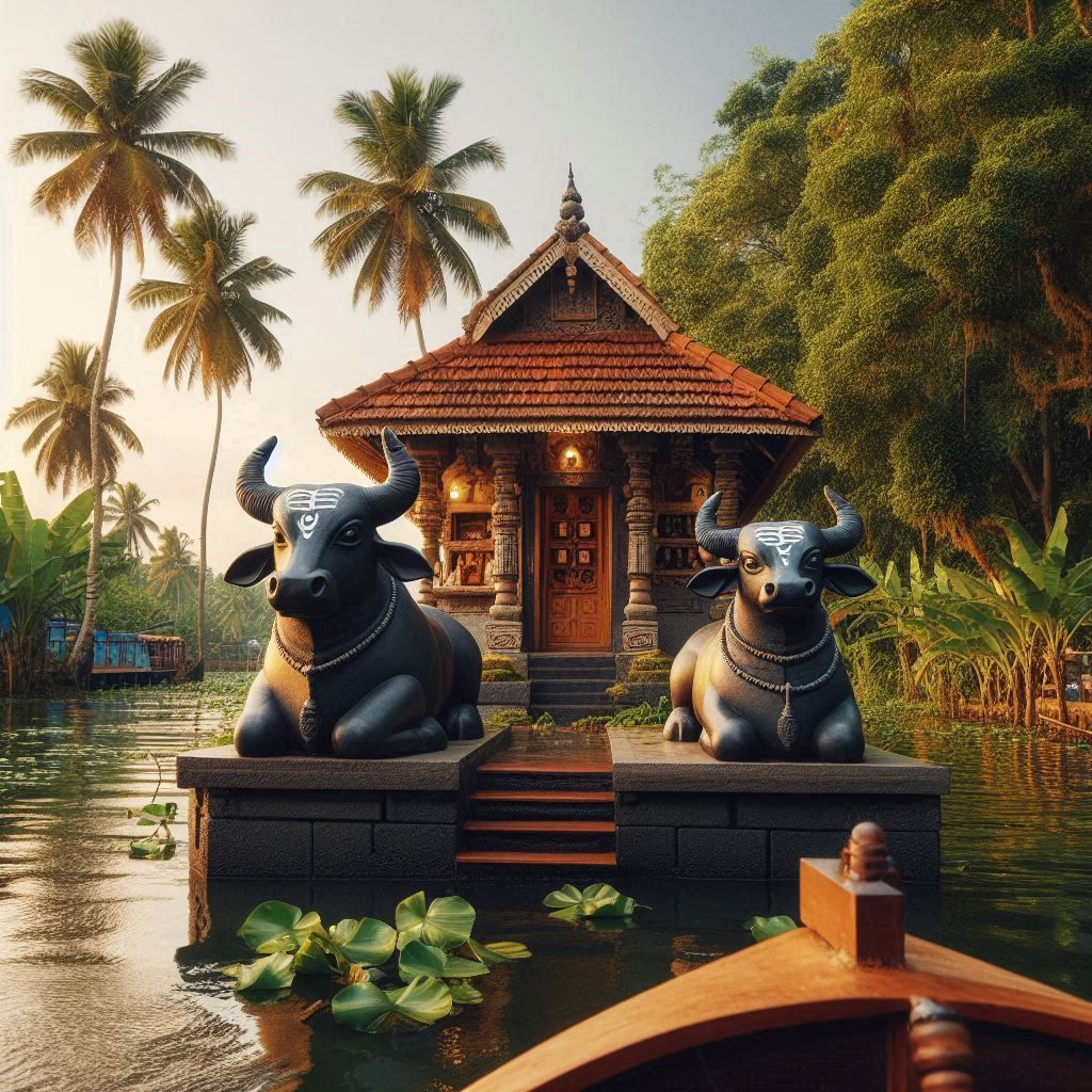 In Kerala backwaters