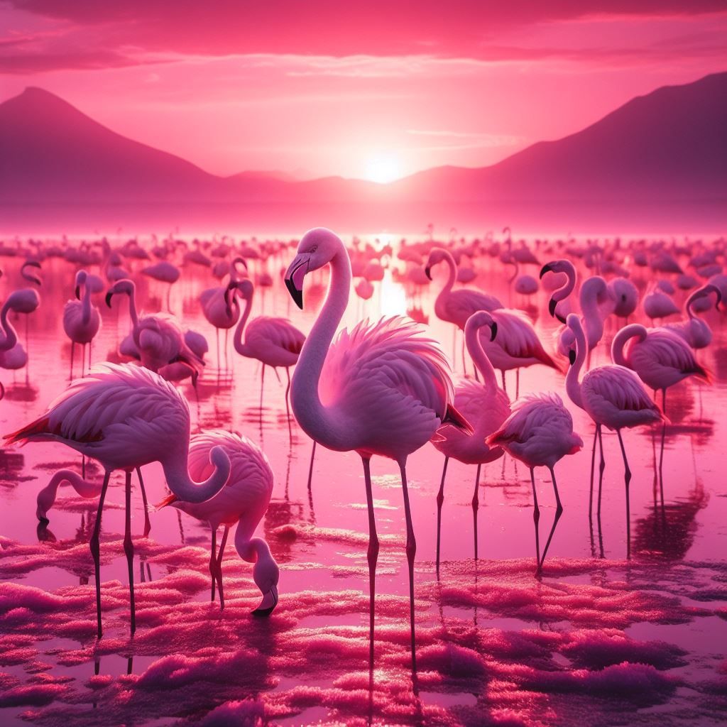 Pink flamingo