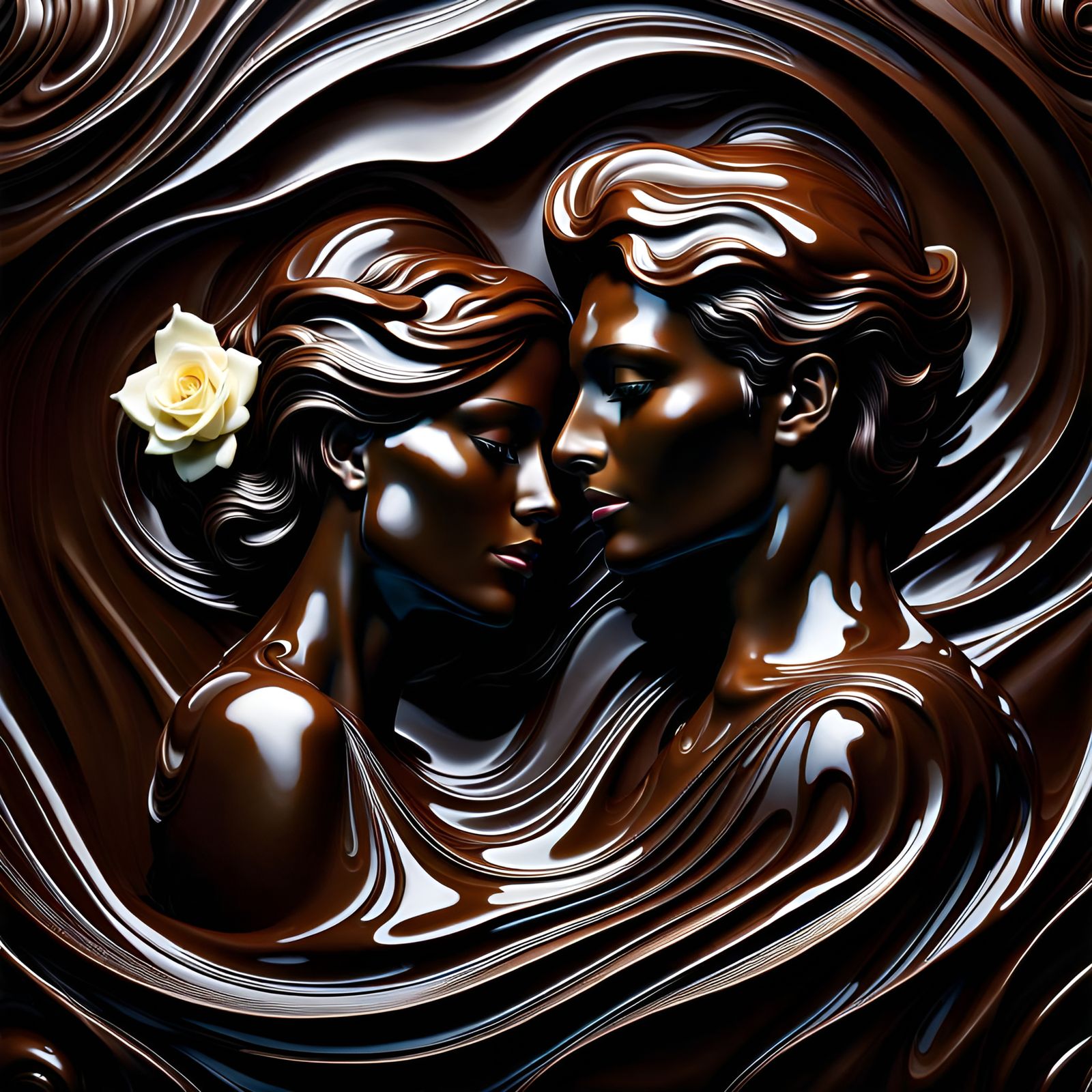 2024.02.12 🌹 Chocolates and Roses 🌹🍫 
@manon74 🇨🇦 daily challenge #488  by @rose19deschain