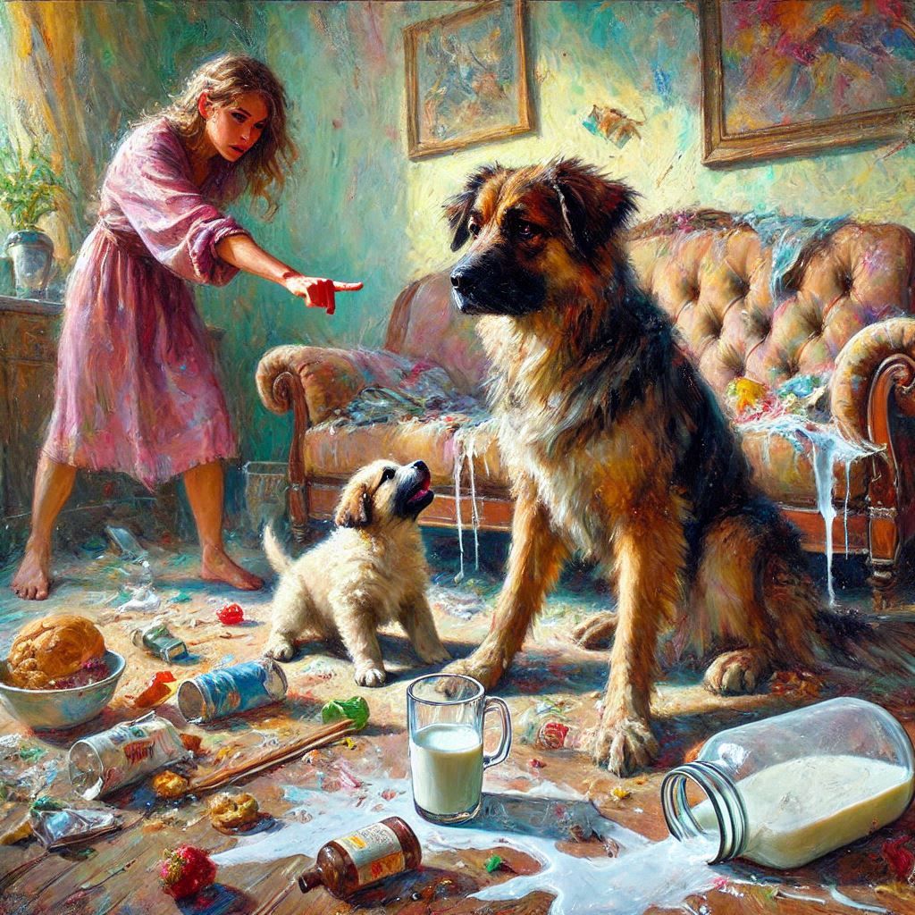 Not me, my puppy did