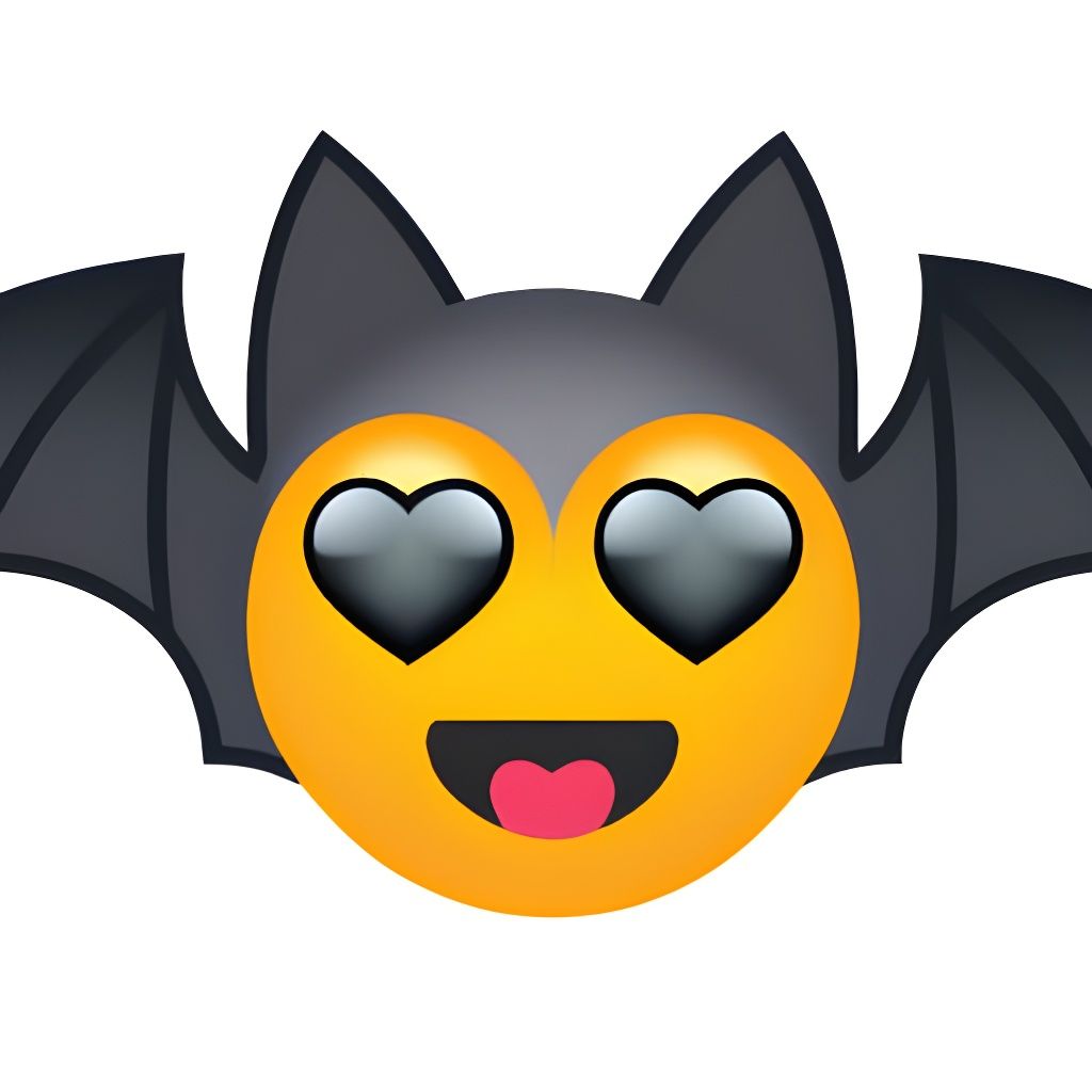 The Bat Lover Emoji  by @Ms Art
