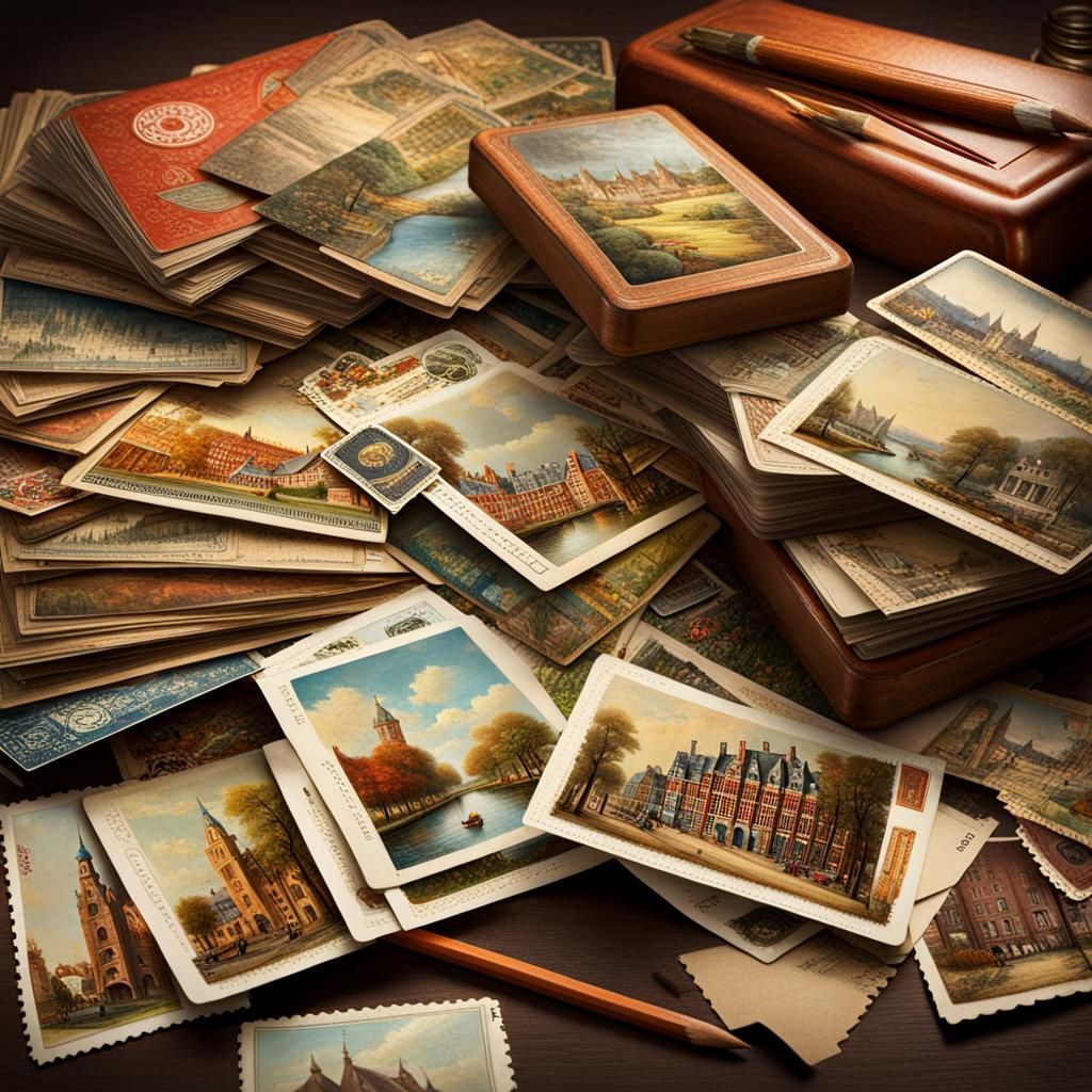 Collecting postcards AI Generated Artwork NightCafe Creator