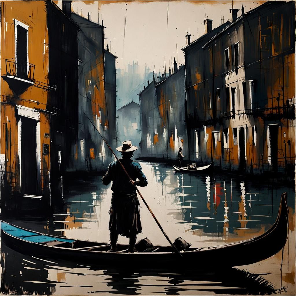 Gondola paddler