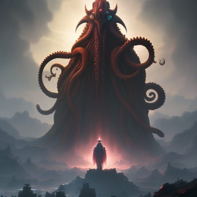 Elder God Cthulhu - AI Generated Artwork - NightCafe Creator