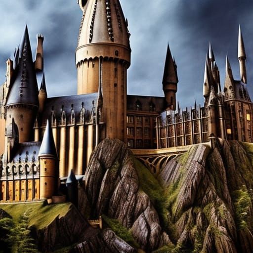 Hogwarts. School Of Witchcraft And Wizardry - AI Generated Artwork