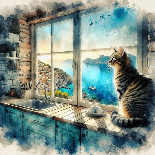 Kitty in the kitchen