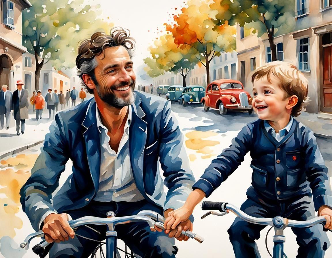 Joyful Ride with Dad