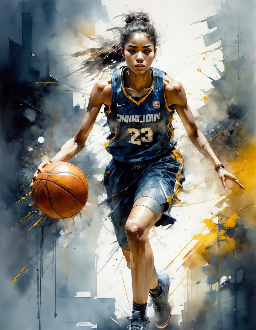 Basketball player   by @Superbear