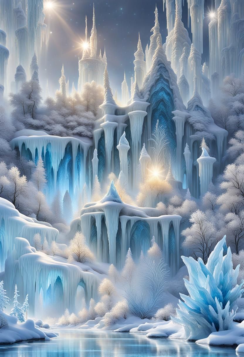 A ice world - AI Generated Artwork - NightCafe Creator