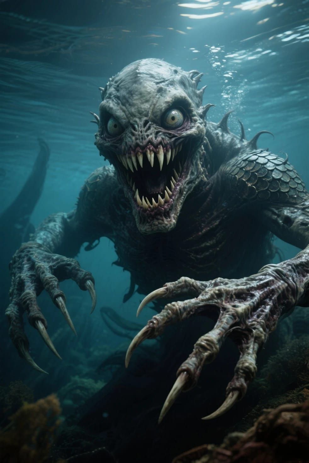 Terrifying underwater thalassophobia horror creations I just...