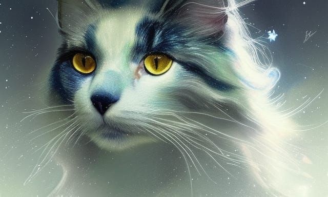 Astral Cat #4 - AI Generated Artwork - NightCafe Creator