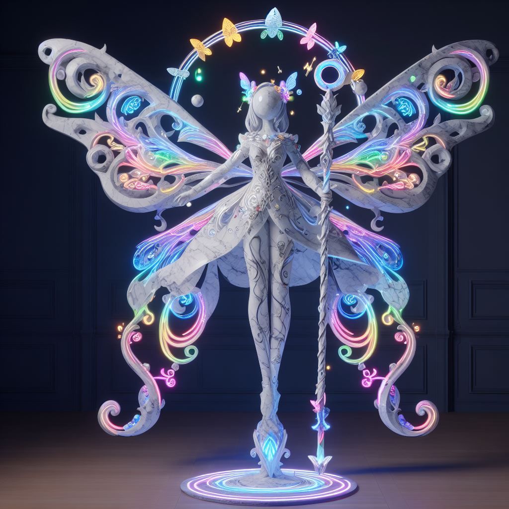 Marble Fairy Statue