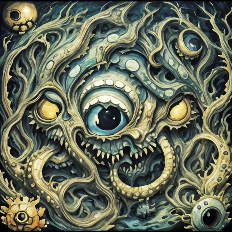 Defenselessness Eldritch <lora:Sons of Chaos:1.0> <lora:Daughters of Chaos:1.0> 