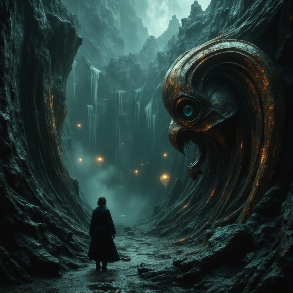 Biomechanical Void: Withering Eternity in Surreal Dark Envir...