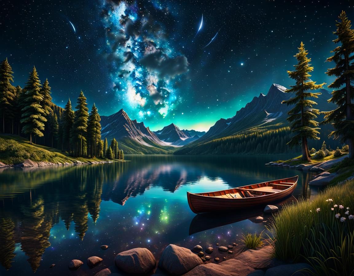 A Canoe on the River  by @J_D_Dix