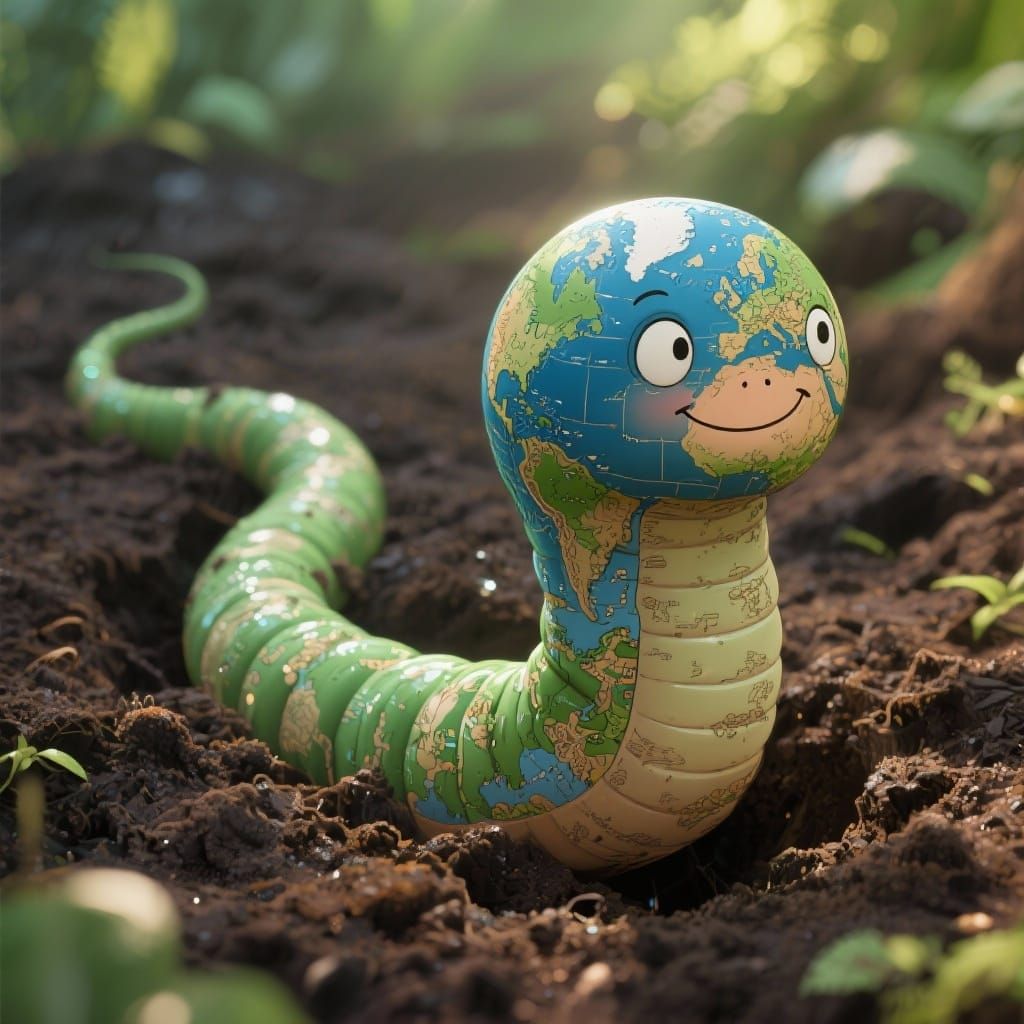 Earthworm  by @Wolfkazzy