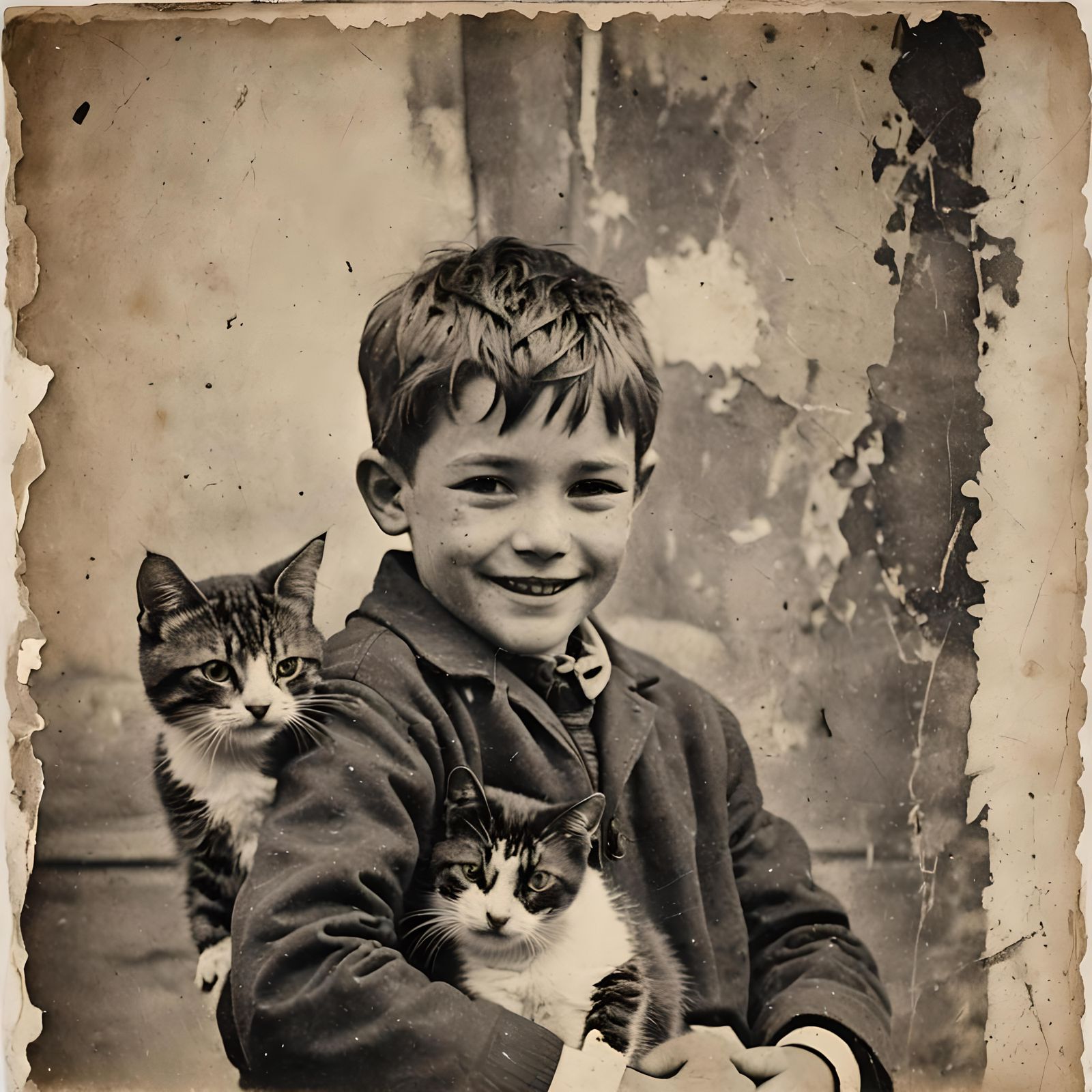 B&W portrete of the happiness