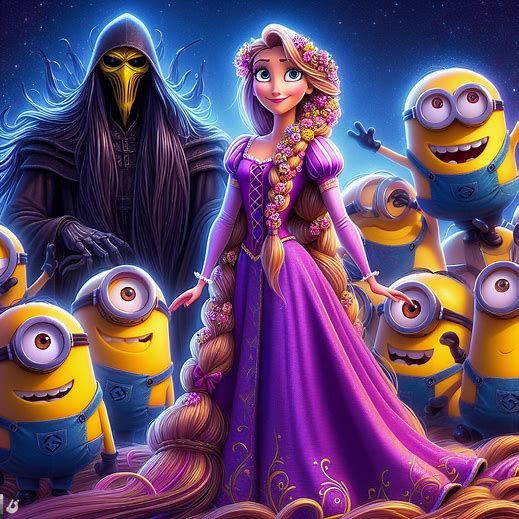 Rapunzel & Her Minions Dark Disney