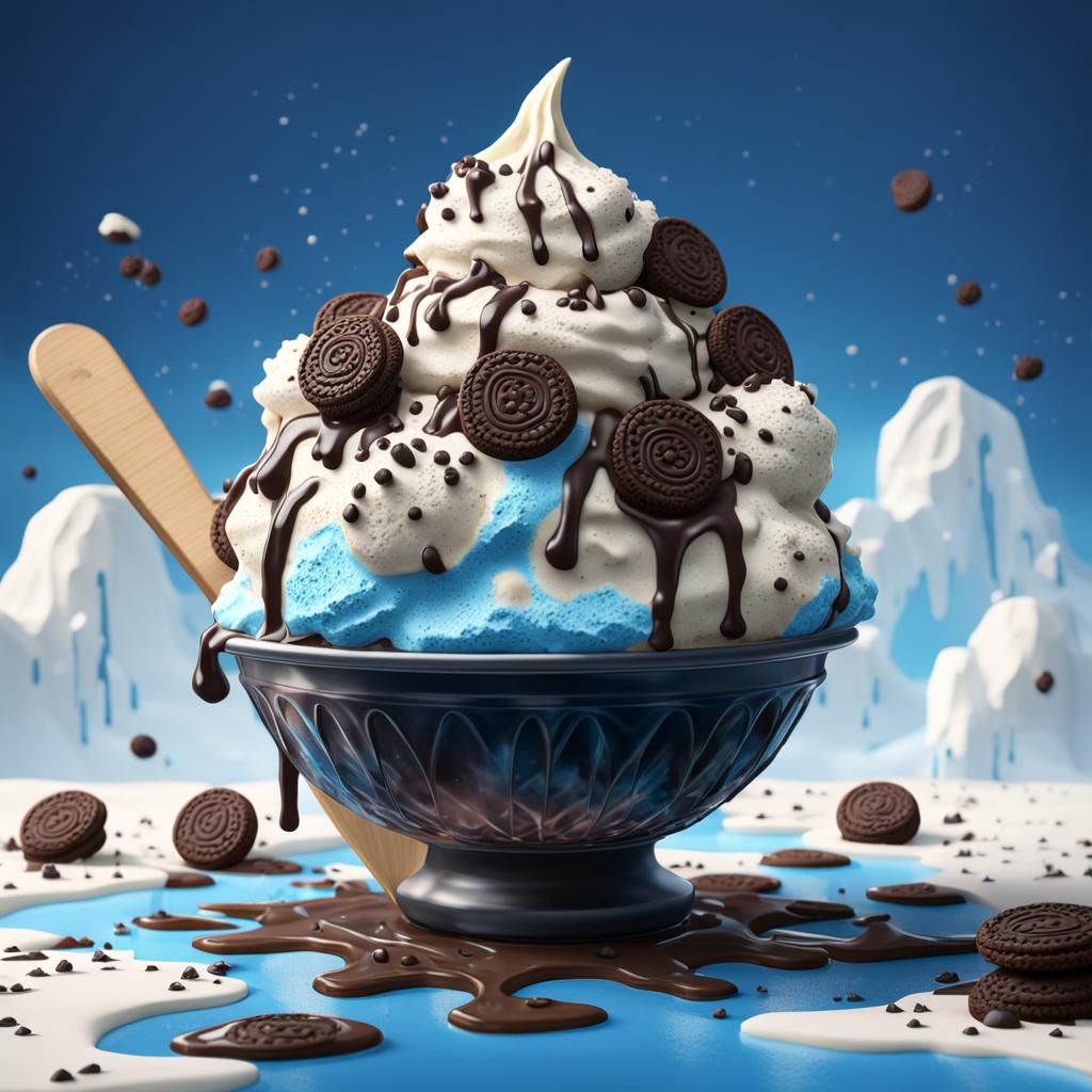 Cookies and cream Ice Cream (PH) - AI Generated Artwork - NightCafe Creator