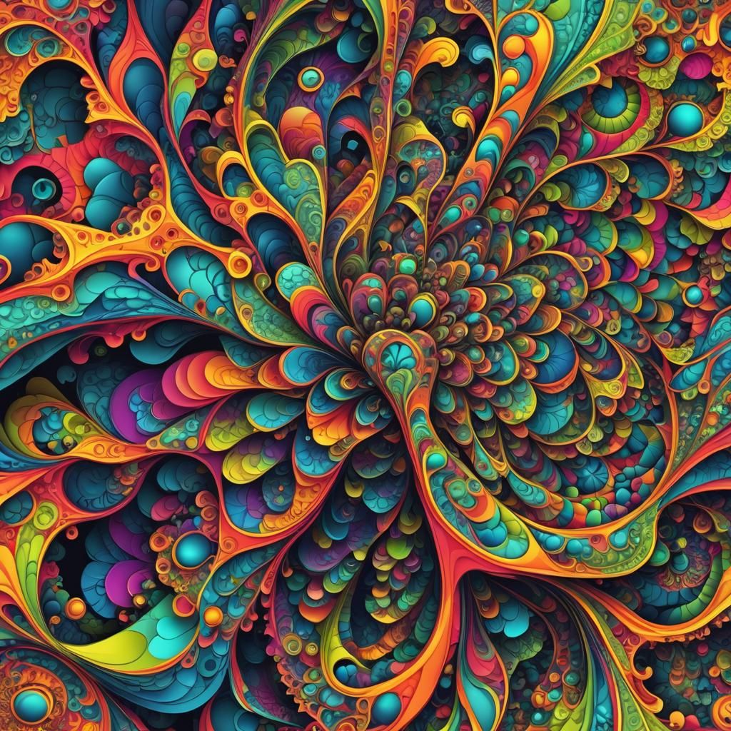 Extrem surreality in vibrant neon colors