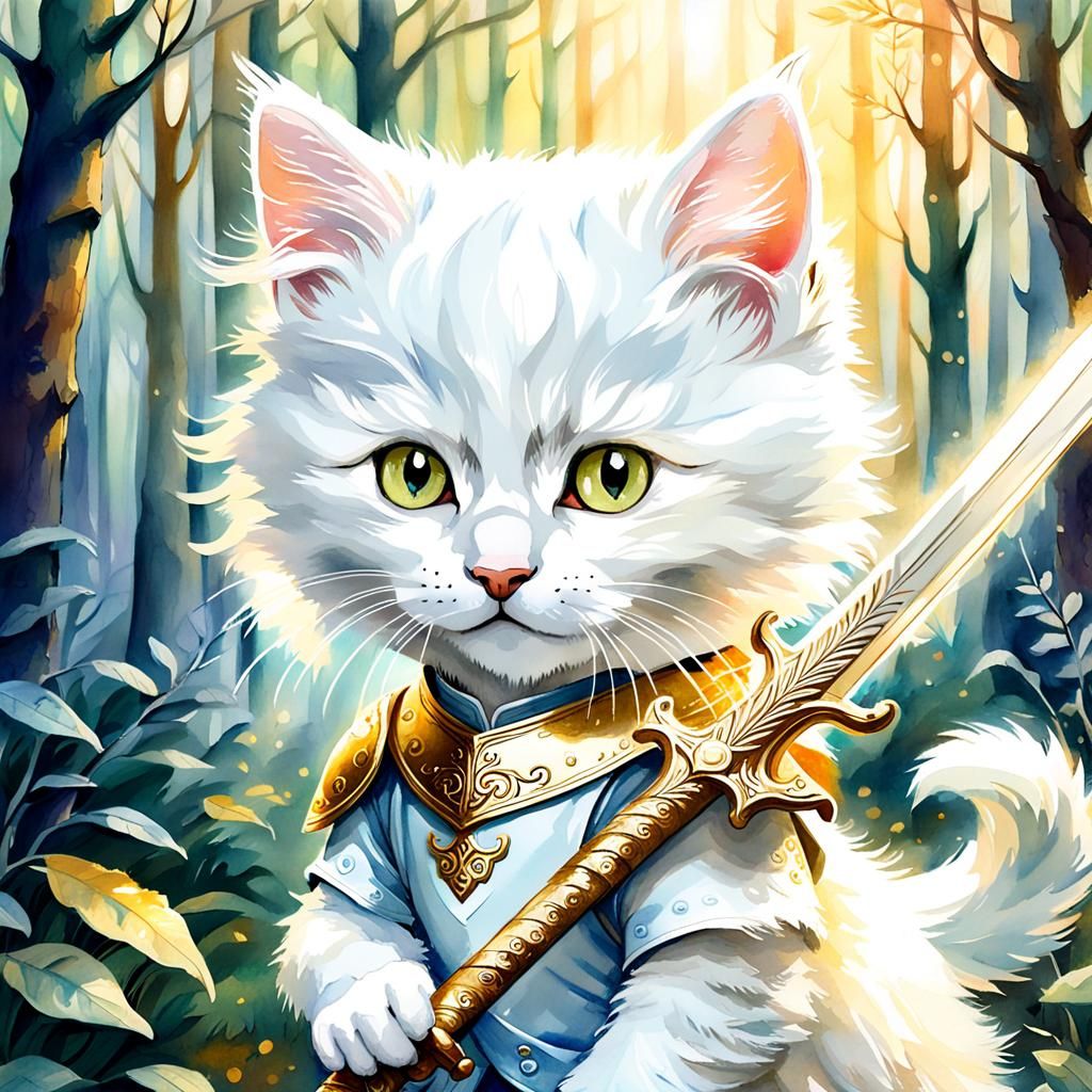 Made-up RPG Character: Kitten warrior