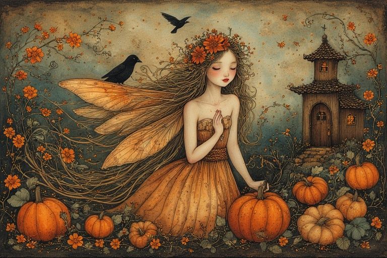 Whimsical fantasy illustration