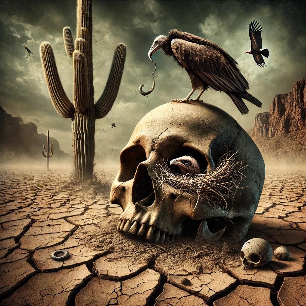Desert Remains: A Silent Witness in the Wasteland