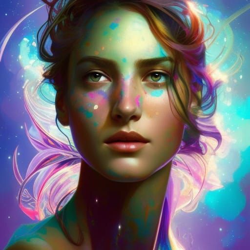 Cosmic woman - AI Generated Artwork - NightCafe Creator