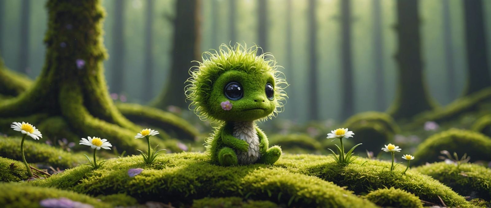 cute moss creature   by @skeller