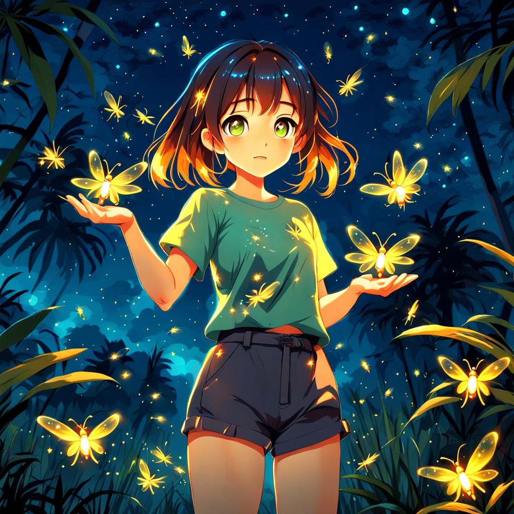 Into the Forest of Fireflies Light  by @Wendywooo