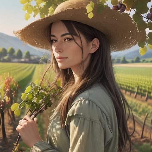 grapes picking morning farm