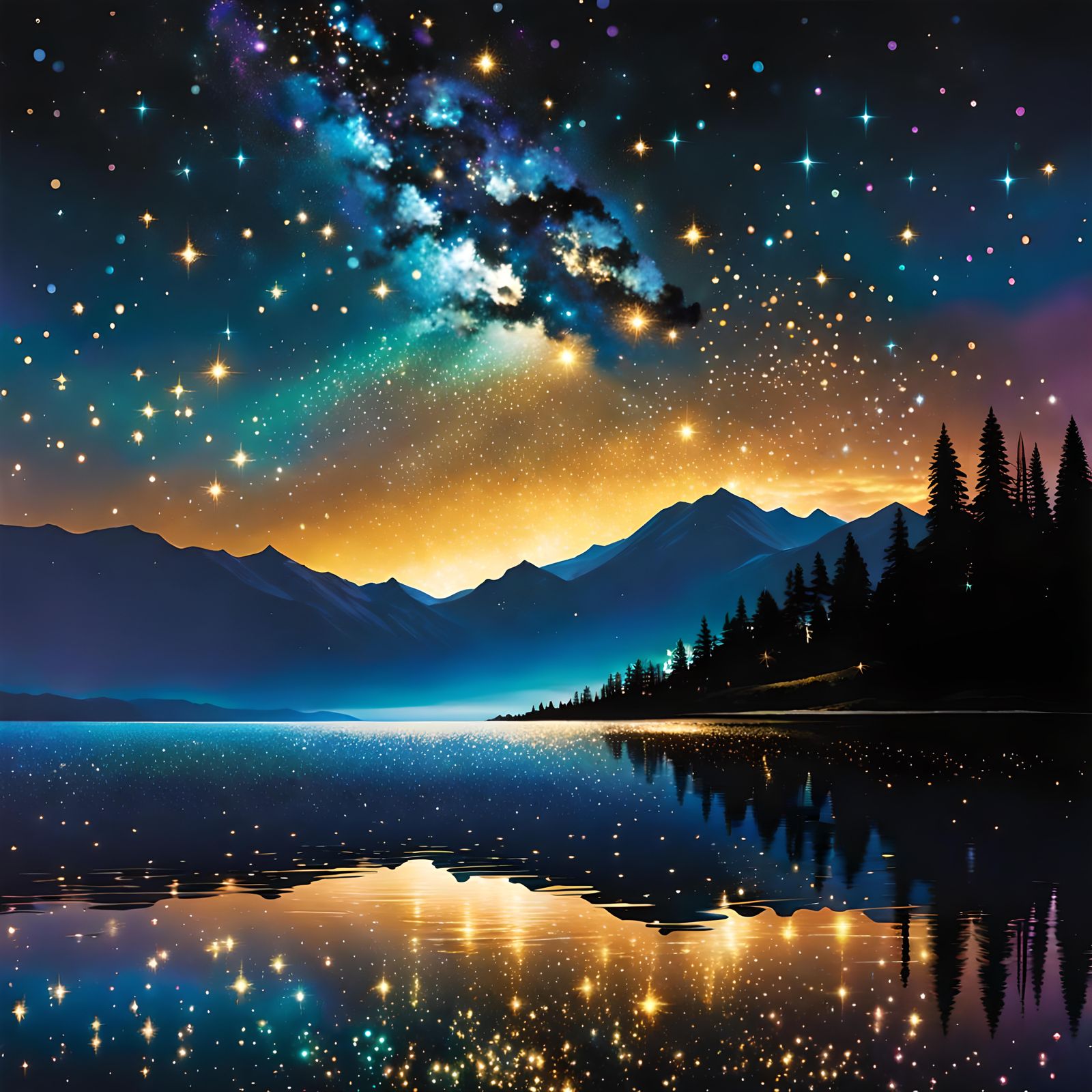 Beautiful nebula in a star filled sky  by @Revenant_