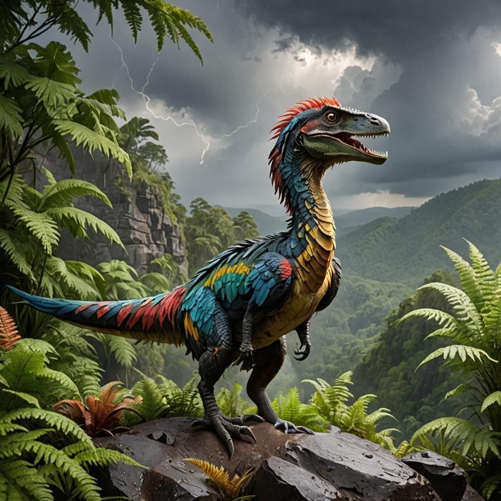 Raptor in the Rain  by @Trebol