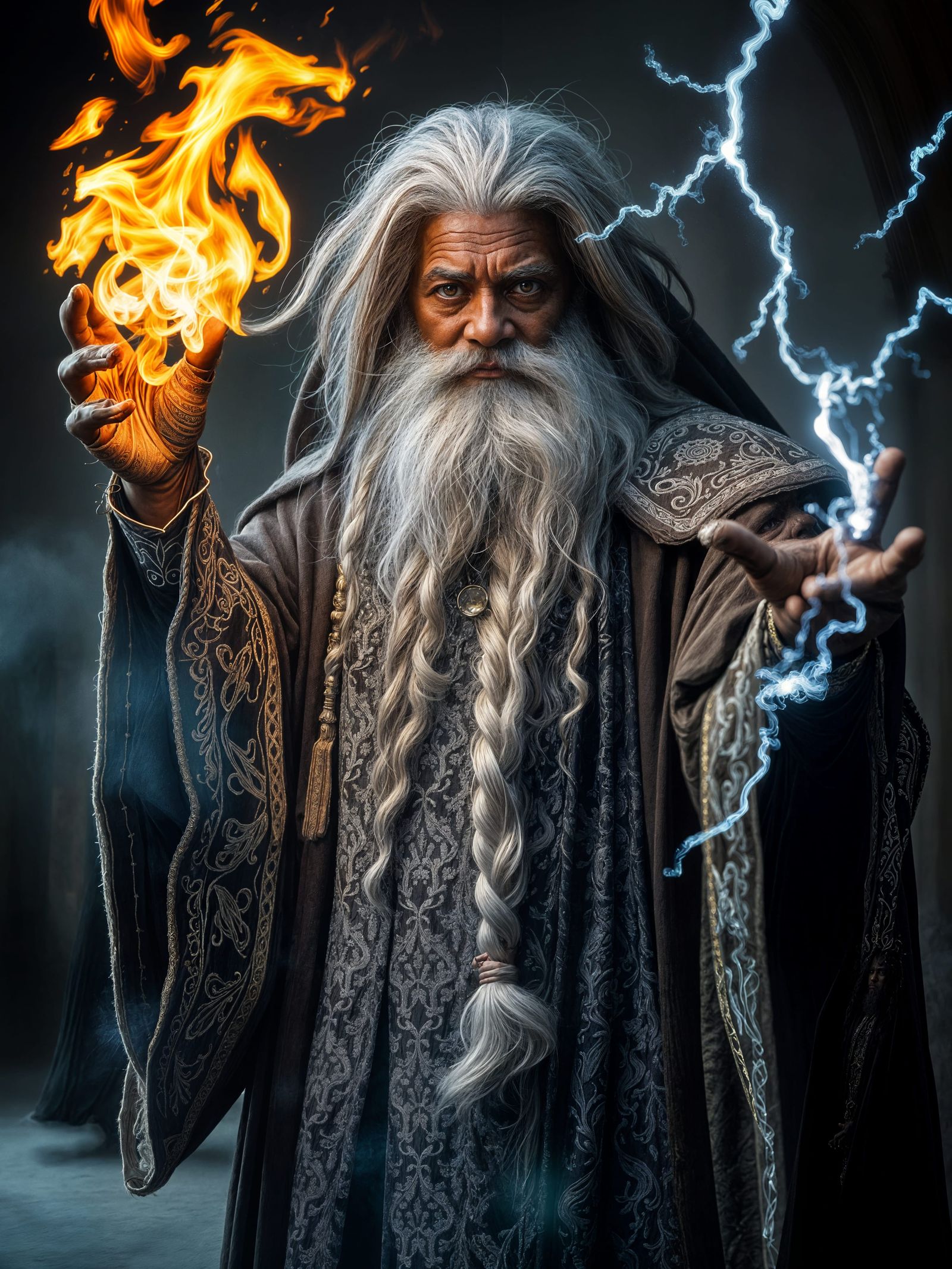 Mafali, Mage of Fire and Lightning  by @hrodebaiart