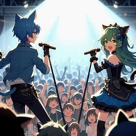 Maiyu and Zac as grown ups performing just like when they we...