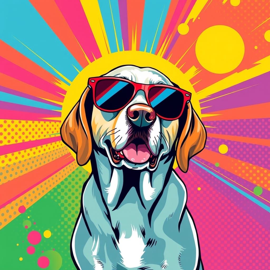 Labrador Pop Art  by @Marilyn Young