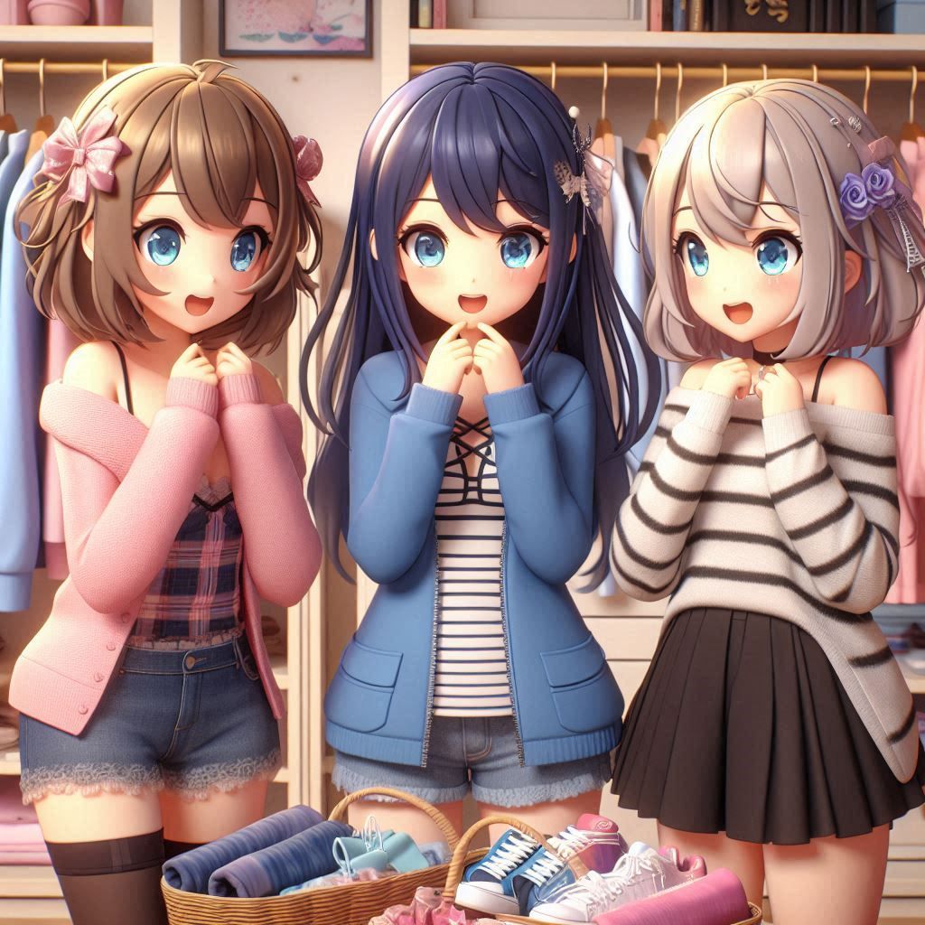 Girls emotions for their first party ever