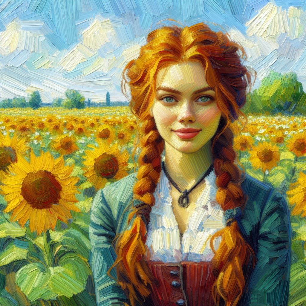 She's too cute for a Van Gogh.