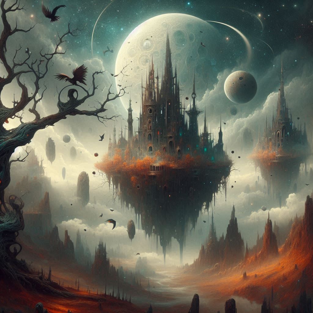 Surreal grimdark fantasy dreamscape 2