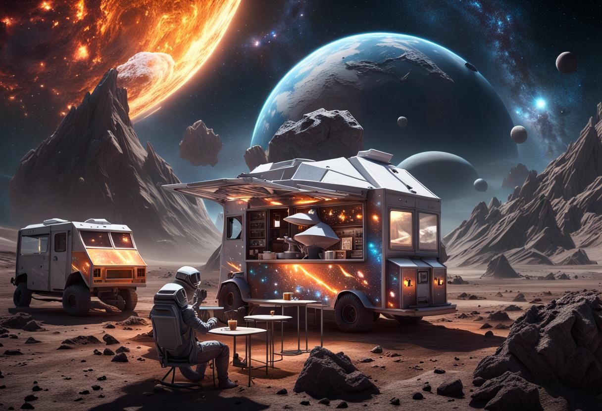 Space Food Truck   by @Manaland